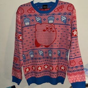 Pink and Blue Crewneck Sweater